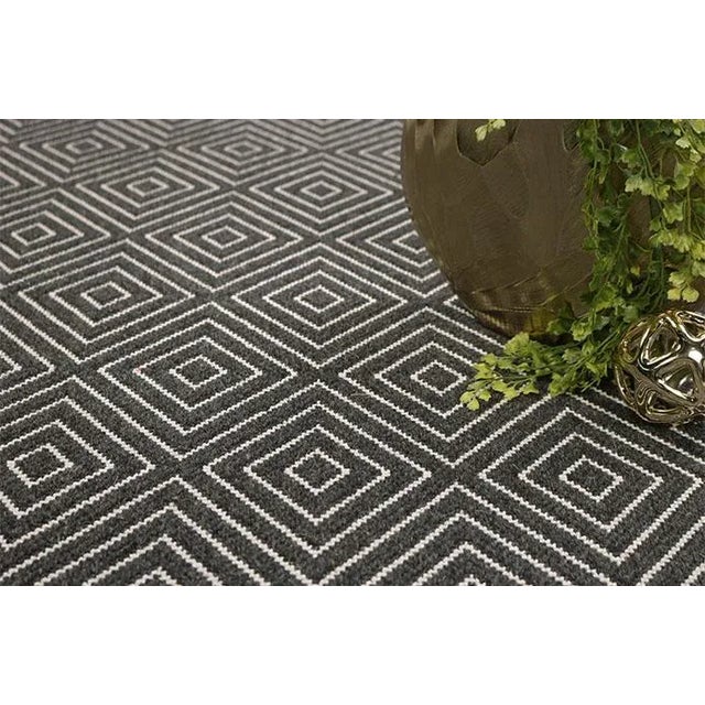 Casa Cosima Natural Rugs Brentwood Coal Wool Rug- 8' x 10' For Sale - Image 4 of 5