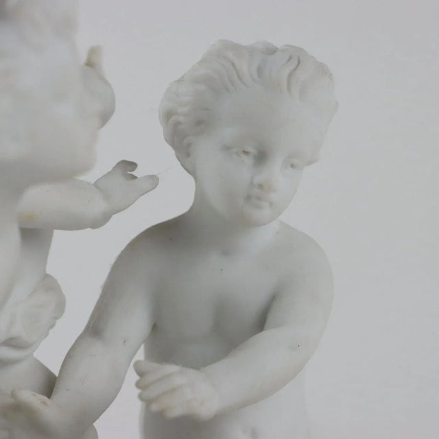 Antique Angels Sculptures from Sèvres Biscuit For Sale - Image 6 of 10