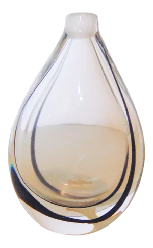 Mid-Century Kosta Teardrop Glass Vase