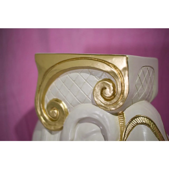 Mid 20th Century Vintage Ceramic Elephant Tables a Pair - Newly Refinished For Sale - Image 5 of 10