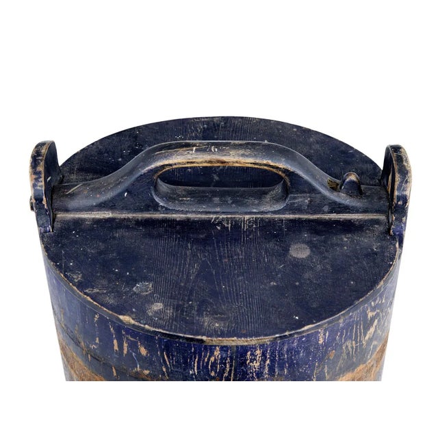 Mid-19th Century Swedish Rustic Pine Storage Container For Sale - Image 4 of 8