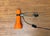 A simple Space Age clamp lamp from Swisslamps in a unique color. A minimalist design. The classic Swisslamps spotlight...