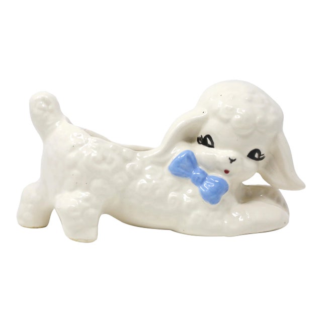 Vintage Ceramic Lamb Planter For Sale