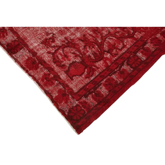 Turkish Hand Carved Rug For Sale - Image 4 of 7