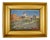 French Landscape Oil on Linen in Gold Leaf Frame, Signed & Dated 1919 For Sale