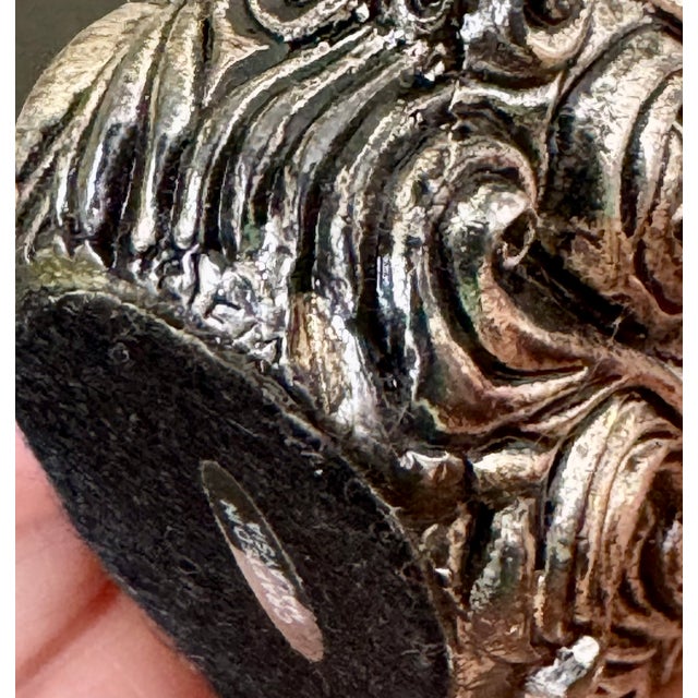 Franklin Mint Pewter Art Nouveau Cat Figurine – Curio Cabinet Collection For Sale - Image 6 of 7