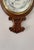 Antique Edwardian Carved Oak Aneroid Barometer by Hyde & Sons Sleaford, 1900 For Sale - Image 3 of 7