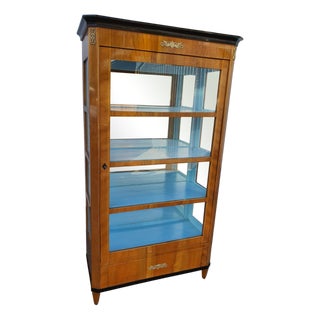 Biedermeier Display Cabinet in Cherrywood, 1820s For Sale
