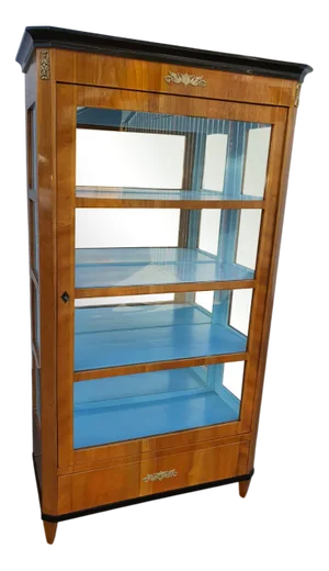 Biedermeier Display Cabinet in Cherrywood, 1820s