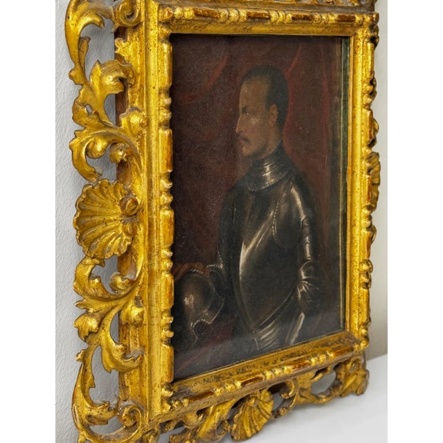 Portraiture 19th Century Florentine Medici Oil Portrait of Giovanni Delle Bande Nere For Sale - Image 3 of 11