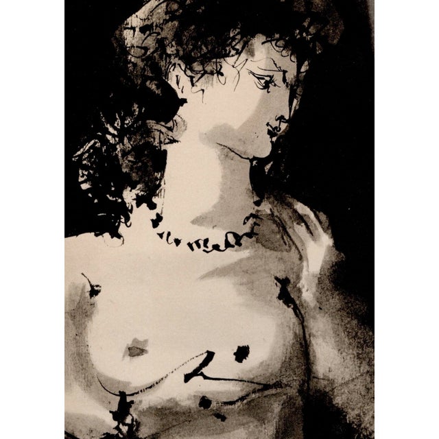 Pablo Picasso Pablo Picasso, The Model and The Clown, Nude, Lithograph, 1954 For Sale - Image 4 of 8