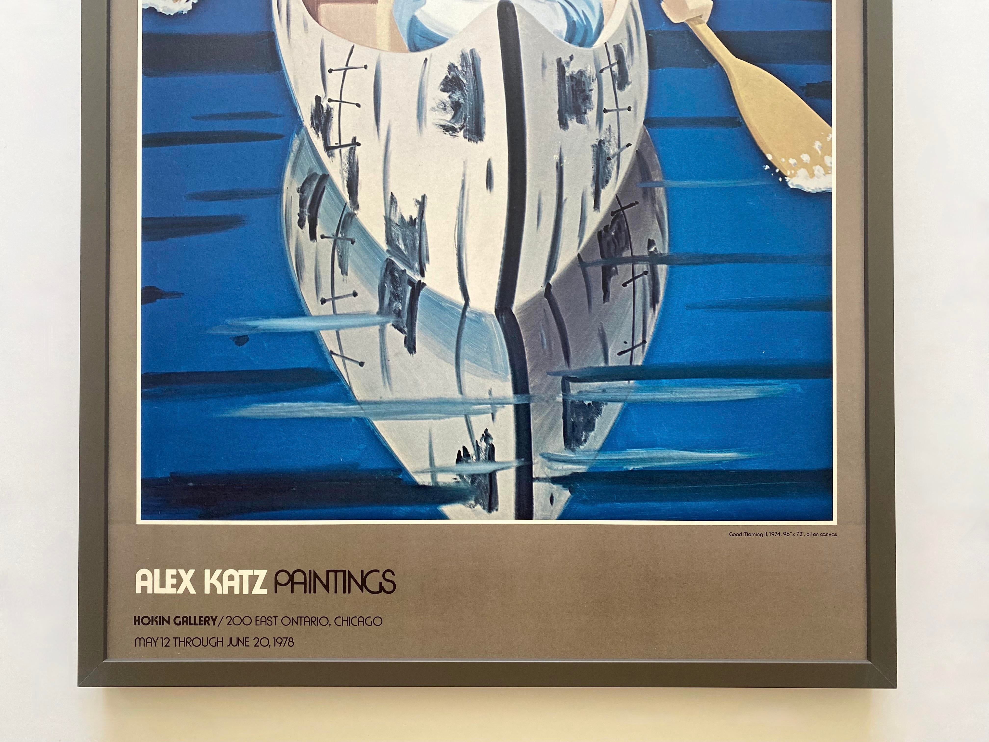Alex Katz Vintage 1978 Pop Art Lithograph Print Framed Mid Century