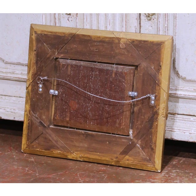 Pair of 19th Century French Pendant Genre Paintings on Board in Carved Frames For Sale - Image 15 of 15