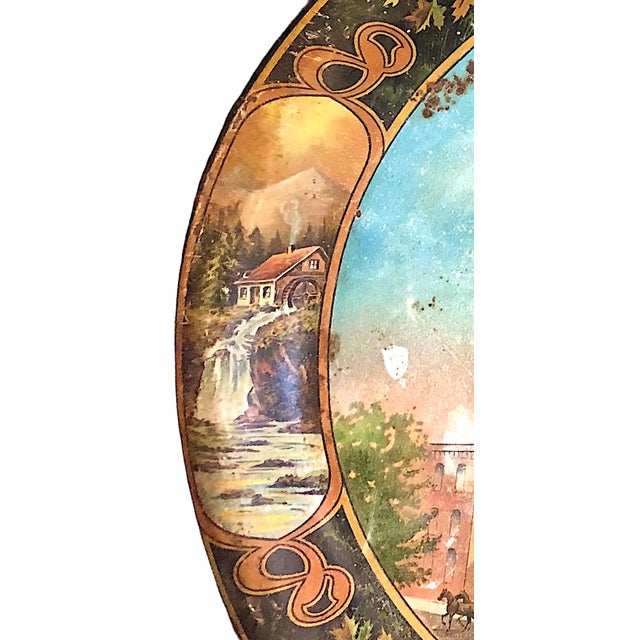 1900 Pre-Prohibition Brewery Advertising in a Lithographed Serving Tray For Sale - Image 4 of 9