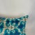 Modern Turkish Modern Blue Velvet Silk Ikat Pillow Cover For Sale - Image 3 of 5