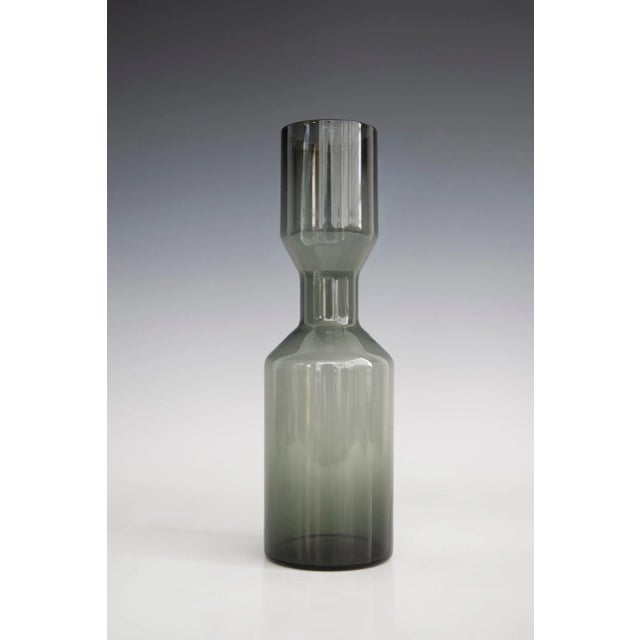 Scandinavian Blue Amber & Smoke Glass - Set of 3 For Sale In Detroit - Image 6 of 8