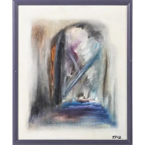 Abstract. Oil on platex, signed. Dimensions: 60 x 48 cm.