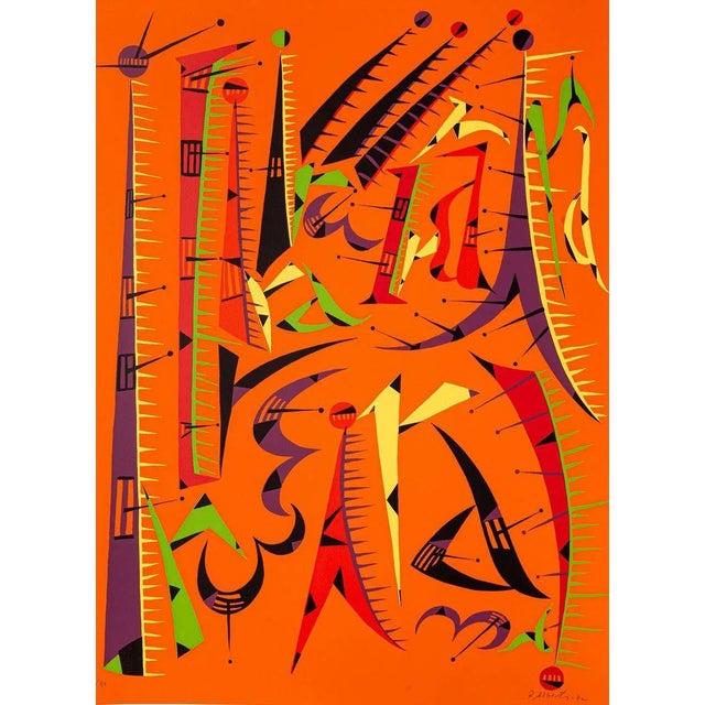 Abstract Composition - Original Lithograph by Raphael Alberti - 1972 1972 For Sale - Image 4 of 4