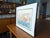 1980s 1987 Pencil Signed Bruce Johnson Whimsical Ice Fishing Print "The Augernauts" Framed For Sale - Image 5 of 9