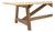 19th Century Poland Traditional Tan Wood Dining Table For Sale