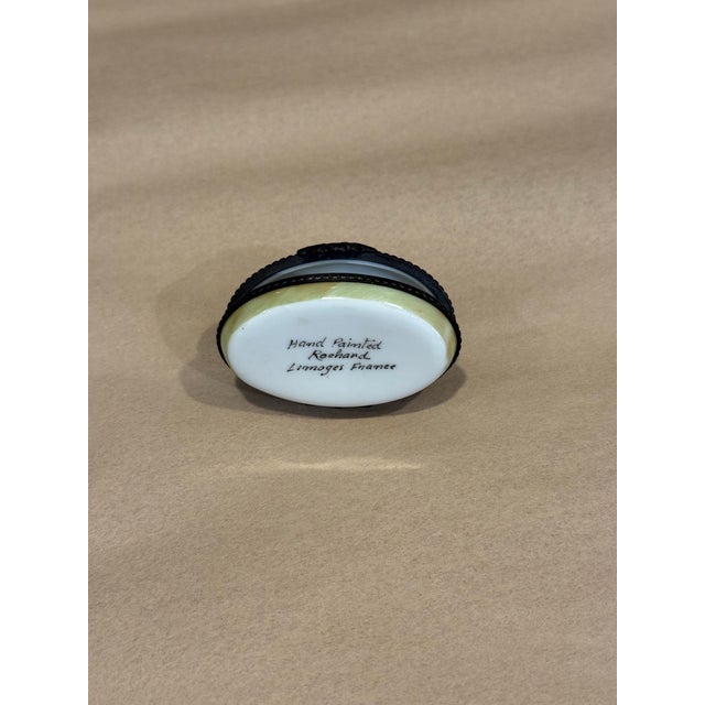 French Antique Escargot Porcelain Limoges Box For Sale - Image 3 of 4