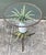 Vintage Boho Patinated Wrought Iron Pineapple Table For Sale In West Palm - Image 6 of 12