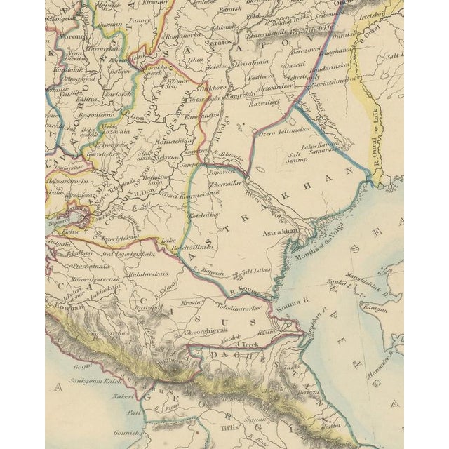 Antique Map of Russia in Europe with the 1856 Treaty of Paris Boundary, 1858 For Sale - Image 6 of 9