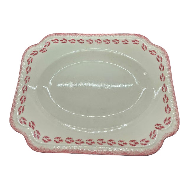 Antique Rococo Ware "Under the Glaze" Platter by s.c. Co For Sale