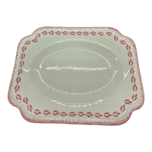 Antique Rococo Ware "Under the Glaze" Platter by s.c. Co