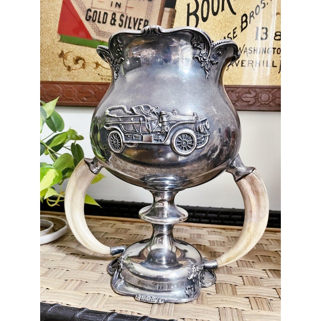 Metal 1914 Silver Plated Los Angeles Janss Investment Co Trophy For Sale - Image 7 of 10