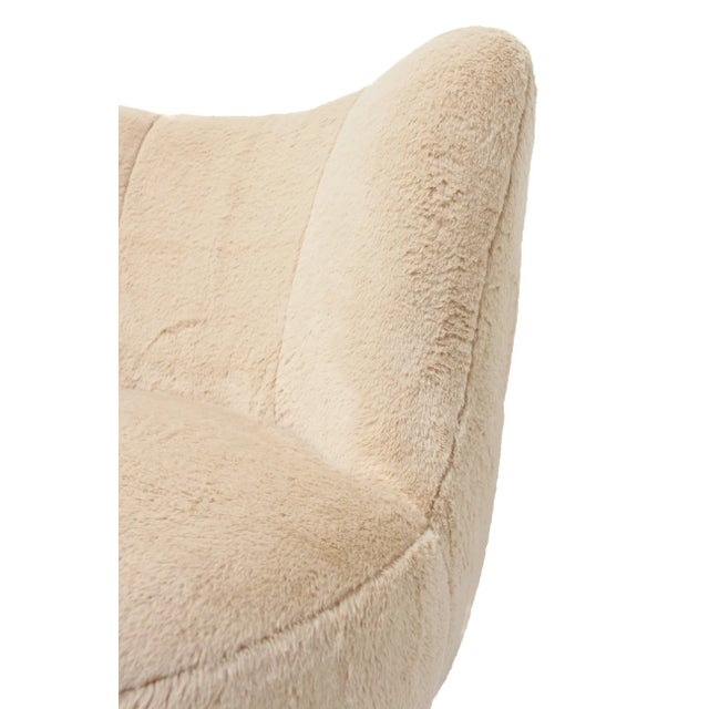 Occasional Plush Lounge Chair For Sale - Image 6 of 11