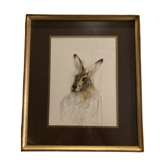 Mads Stage, Hare, 1980, Print, Framed For Sale - Image 9 of 9