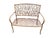 Late 20th-C. Faux Bois Metal Garden Bench or Settee For Sale - Image 9 of 16