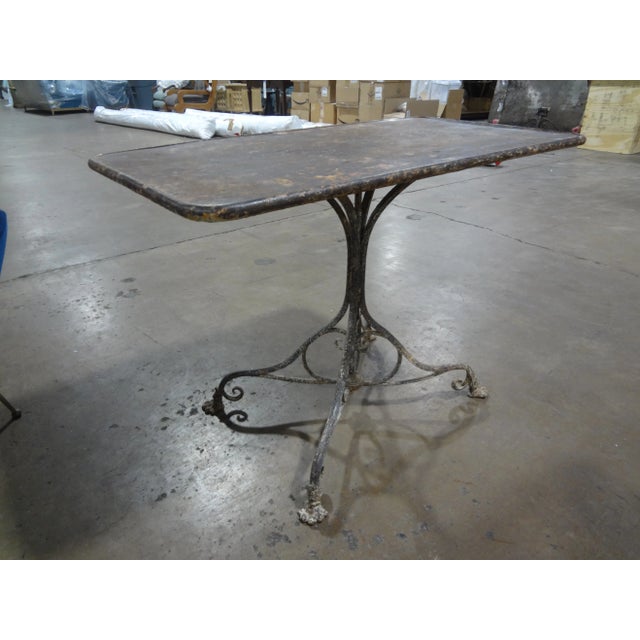 19th Century 19th Century French Iron Garden Table by Arras For Sale - Image 5 of 10