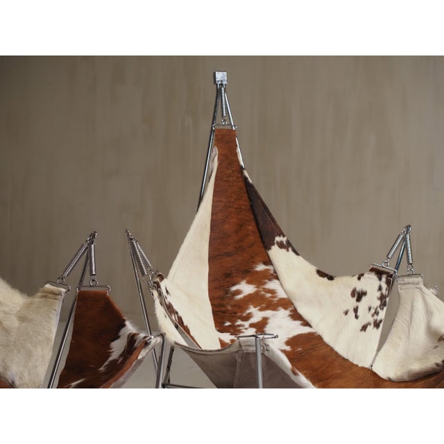 Brown David Lounge Set by Odile Mir for Prisunic, 1972, Set of 3 For Sale - Image 8 of 14