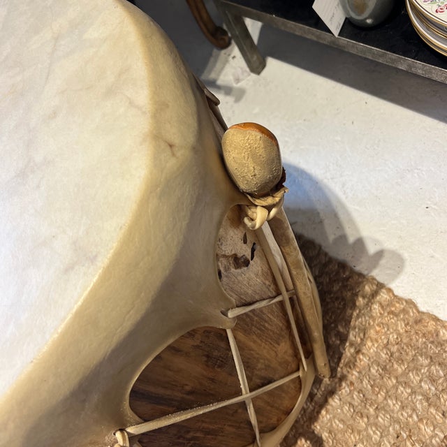 Mid 20th Century Native American Drum Side Table For Sale - Image 5 of 7