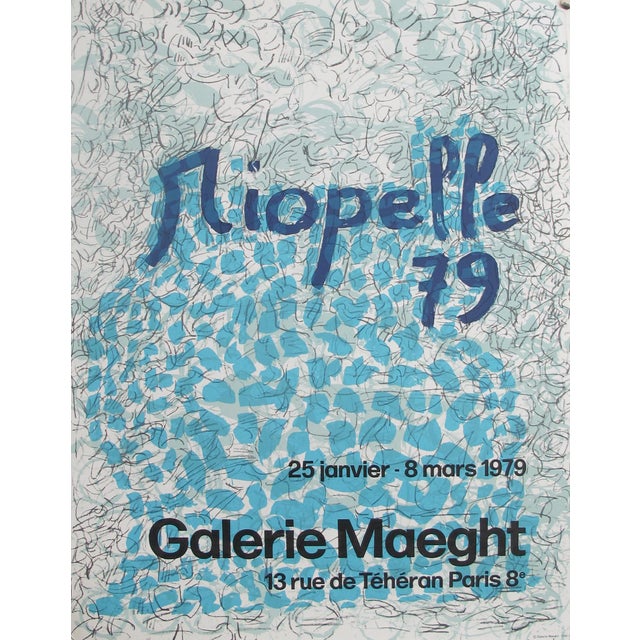 1979 Original Exhibition Poster, Riopelle - Galerie Maeght Lelong For Sale