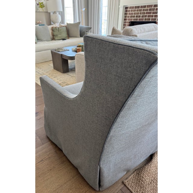 Lee Industry Swivel Glider Pair of Chairs For Sale In Columbus, GA - Image 6 of 8
