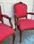 Mid 20th Century Vintage French Louis XV Style Armchairs | Pair Vintage Accent Chairs | Upholstered Bergere Chairs | Carved Wood Living Room Seating For Sale - Image 5 of 11