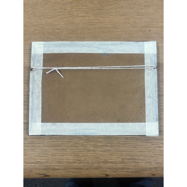 1920s Antique English Framed Pen and Ink Landscape of North Muskham and the River Trent For Sale - Image 5 of 5