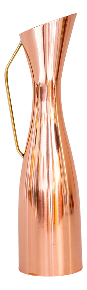 Copper Flower Vase, Vienna, 1950s