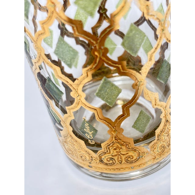 1960s Culver LTD Highball Glasses 22 K Gold Valencia Design For Sale - Image 16 of 18