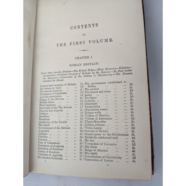 1855 John Lingard’s Illustrated History of England, Complete 10-Volume Leather Set For Sale In New York - Image 6 of 13