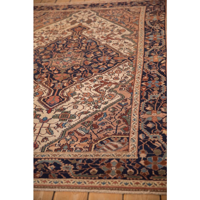 Navy Blue Vintage Distressed Malayer Rug - 4'9" x 6'6" For Sale - Image 8 of 10