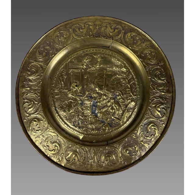 Athena on Parnassus Offering Dish After Hans Jakob Bayr (1574–1628) - Late 17th Century - Gilt Bronze Minerva Leading the...