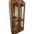 1980s Thomasville Furniture French-Style Wood Curio Cabinet With Glass Shelving & Interior Lighting (3 Available) For Sale