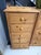 Wood Narrow Pine Chest of Drawers For Sale - Image 7 of 8