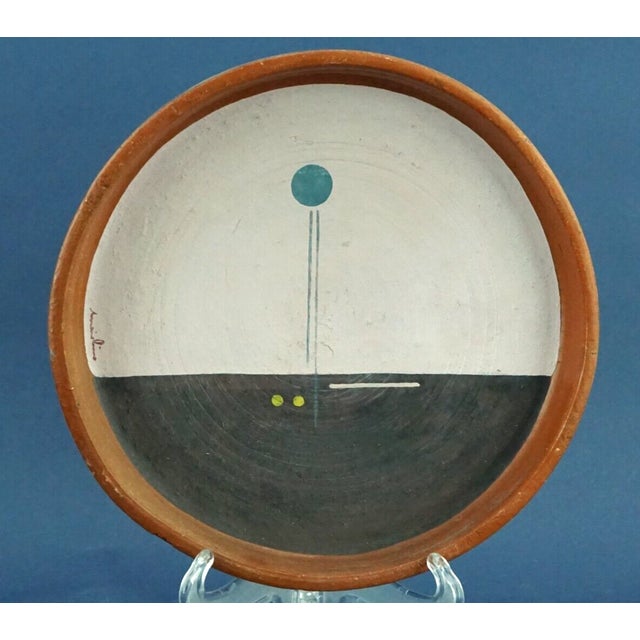 1970s Abstract Art Plates in Terracotta by Maiolino, Brazil, 1970s, Set of 2 For Sale - Image 5 of 18