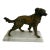 Early 1900s English Golden Retriever Bronze Dog Figurine Mounted on Italian Marble Plinth For Sale