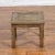 Indian Vintage Square Shaped Side Table with Hammered Floral Motifs For Sale - Image 9 of 13